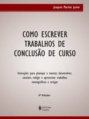 cover image of Como escrever trabalhos de conclusão de curso